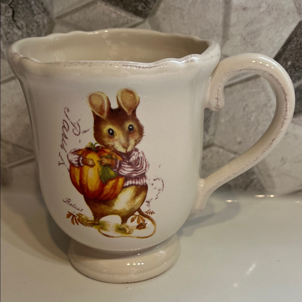 Rare Rae Dunn Collectable Paris Mice Design
